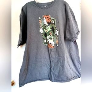 8th of Hearts T Shirt. 100%‎ Cotton.Charcoal Gray sz.XXL